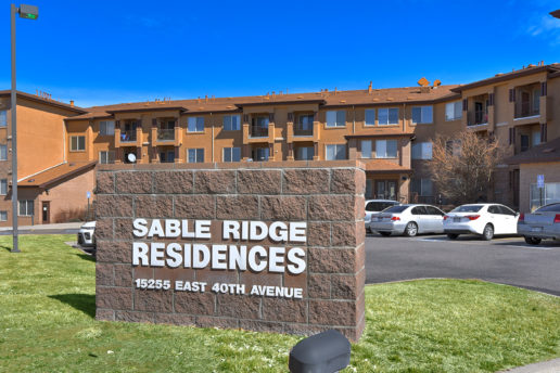 outdoor signage Sable Ridge Residences